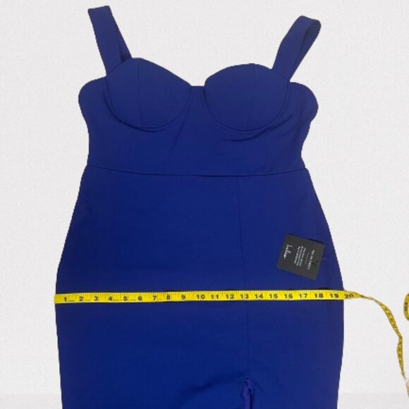 Lulus NEW Commotion-Worthy Bustier Backless Maxi Dress Size XL Royal Blue - Picture 12 of 13
